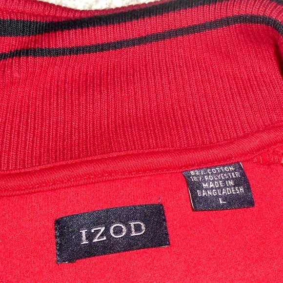 Izod $60 Mens 1/4 Zip Sweater shirt sz. Large New Condition: - Picture 3 of 4